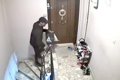 Kat kat dolaşıp topladı: Apartmandan 6 çift ayakkabı çaldı