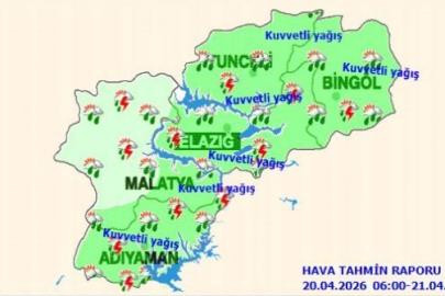Meteoroloji 13. Bölge Müdürlüğünden, 4 ile kuvvetli yağış uyarısı
