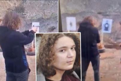 Okul saldırganı İsa Aras Mersinli'nin poligondaki görüntüsü! İşte babasıyla atış talimi yaptığı anlar