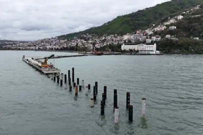 Ordu Atatürk Rıhtımı’nda çalışmalar adım adım ilerliyor