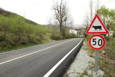 Ordu’da tamamlanan yollarda trafik güvenliği artırılıyor