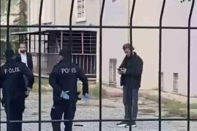 Polisten kaçan şahıs, tabancasını okul bahçesine attı