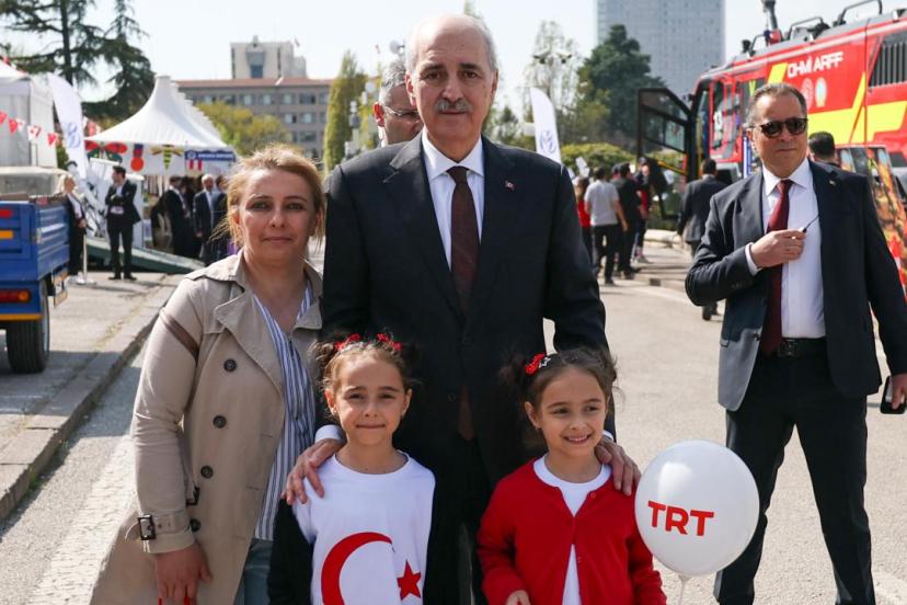 TBMM Başkanı Kurtulmuş, Meclis Bahçesi Çocuk Bahçesi etkinlik alanını ziyaret etti