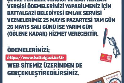 Battalgazi Belediyesi’nden bayram öncesi vezne düzenlemesi