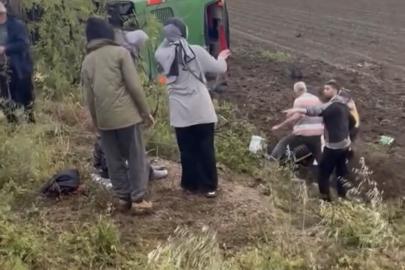 Çanakkale'de otobüs devrildi: Çok sayıda yaralı var