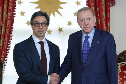 Cumhurbaşkanı Erdoğan BAE Devlet Başkan Yardımcısı Şeyh Mansur'u kabul etti