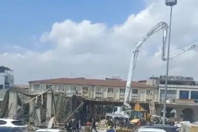 Düzce’de inşaatta hasır çöktü: Yaralı işçiler var!