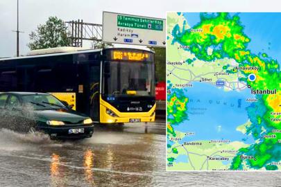 İstanbul'u yağmur yüklü bulutlar sardı: Sağanak etkili oluyor, trafik felç