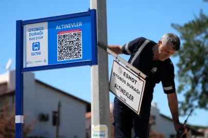 İzmir ESHOT durakları QR kodlu oluyor