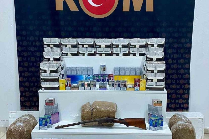 Kars’ta binlerce makaron ve kaçak sigara ele geçirildi