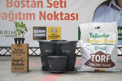 Konya'da bostan setleri dağıtılıyor