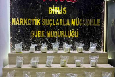 Bitlis’te yakıt deposuna gizlenen 15 kilo esrar ele geçirildi