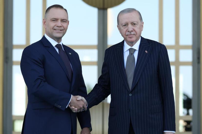 Cumhurbaşkanı Erdoğan, Nawrocki'yi resmi törenle karşıladı