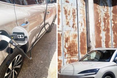 Ekipler şaşkına döndü: Kaçak elektrikle şarj istasyonu kurmuş!