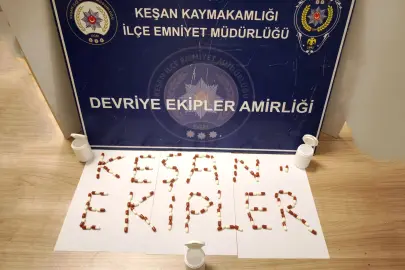 Keşan’da gece yarısı narkotik operasyonu