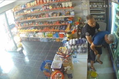 Nefes borusuna şeker kaçan bakkalı, polis kurtardı