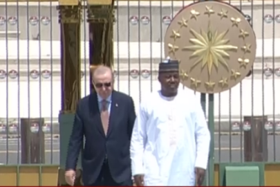 Nijer Cumhurbaşkanı Tchiani Ankara'da. Cumhurbaşkanı Erdoğan resmi törenle karşıladı