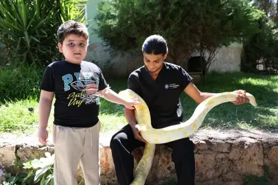 Antalya Doğal Yaşam Parkı'nda dünya yılan günü etkinliği