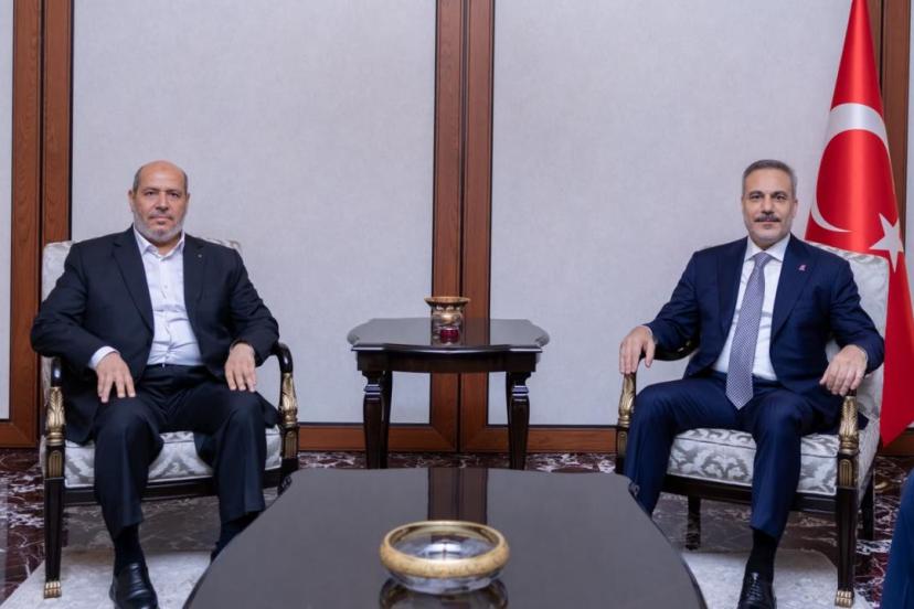 Bakan Fidan, Hamas Siyasi Büro Başkanı Hayye ve beraberindeki heyeti kabul etti