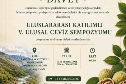 Cevizde verim ve kaliteyi artırmaya yönelik bilimsel çalışmalar Bahçesaray’da masaya yatırılacak