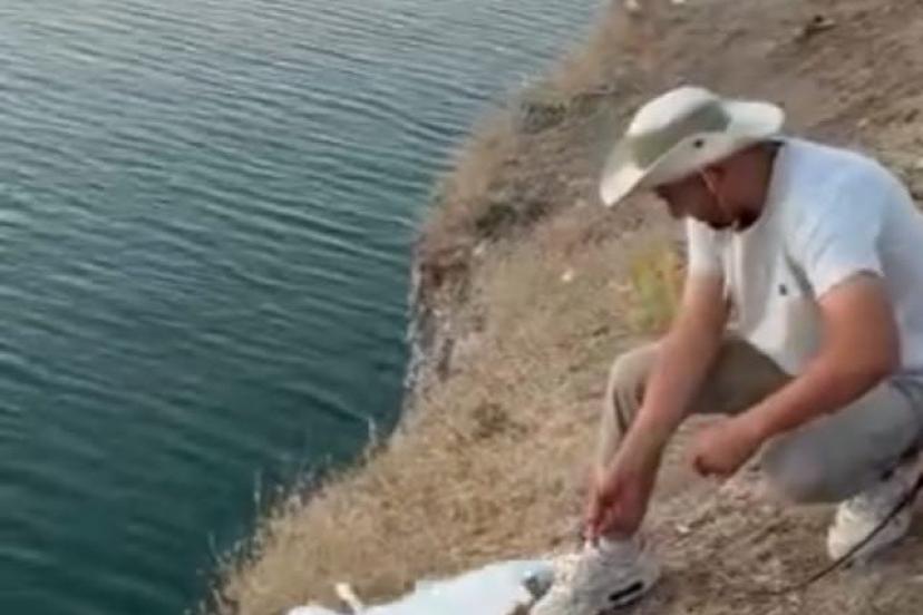 Malatya’da oltaya balık yerine martı takıldı