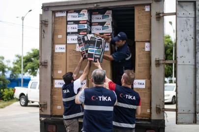 TİKA'dan Venezuela'ya 2 kamyon barınma ve temel yaşam malzemesi desteği