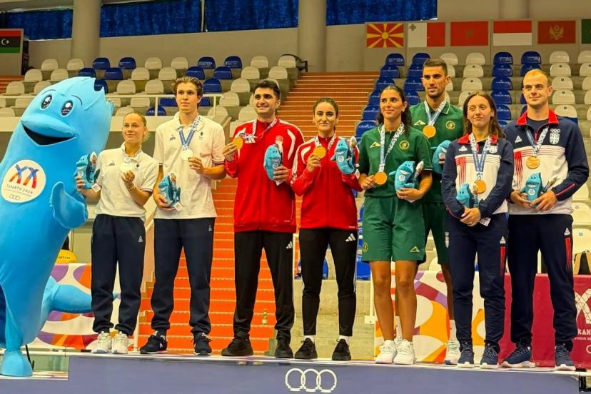 Akdeniz Oyunları’nda tarihi başarı: Erzincanlı milli badmintoncular altın madalyanın sahibi oldu