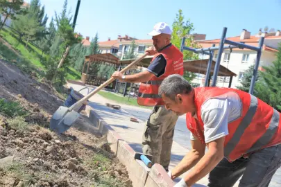 Ankara Keçiören'deki parklarda kapsamlı çalışma devam ediyor