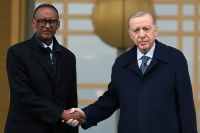Cumhurbaşkanı Erdoğan ile Kagame ile görüştü
