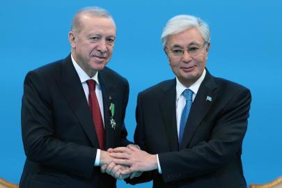 Cumhurbaşkanı Erdoğan Kazakistanlı mevkidaşıyla görüştü