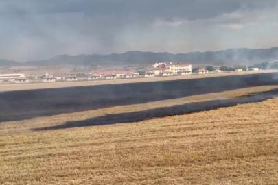 Elazığ’da anız yangını