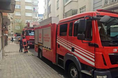Elazığ’da çatı yangını ihbarı ekipleri alarma geçirdi