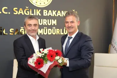 Erzurum İl Sağlık Müdürlüğü'nde bayrak değişimi