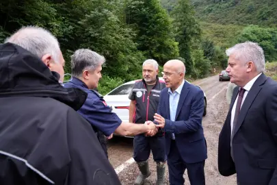 Giresun'da sel felaketinde seferber oldu