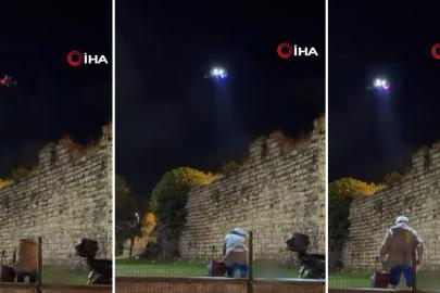 İstanbul'da drone ile denetim. "Derhal bu bölgeden ayrılın"