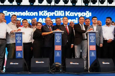 Manisa Turgutlu’da Ergenekon Köprülü Kavşağı’nın temeli atıldı