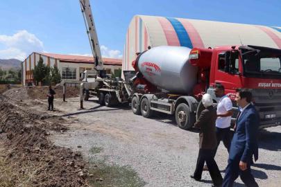 Tercan’da yapılacak kreş binasının temeli atıldı