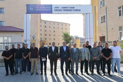 Vali Bozkurt, KYK yurtlarındaki çalışmaları inceledi