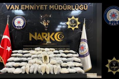 Van’da 48 kilo esrar ele geçirildi
