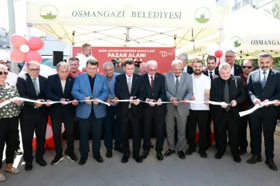 Bursa Osmangazi’de modern bir pazar alanı daha hizmete girdi