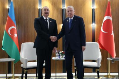 Cumhurbaşkanı Erdoğan Azerbaycan Cumhurbaşkanı Aliyev ile görüştü