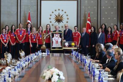Cumhurbaşkanı Erdoğan, Filenin Sultanları'nı kabul etti