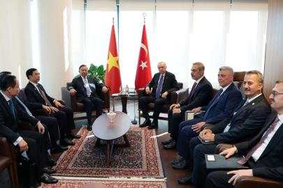 Cumhurbaşkanı Erdoğan, Vietnam Devlet Başkanı To Lam ile görüştü