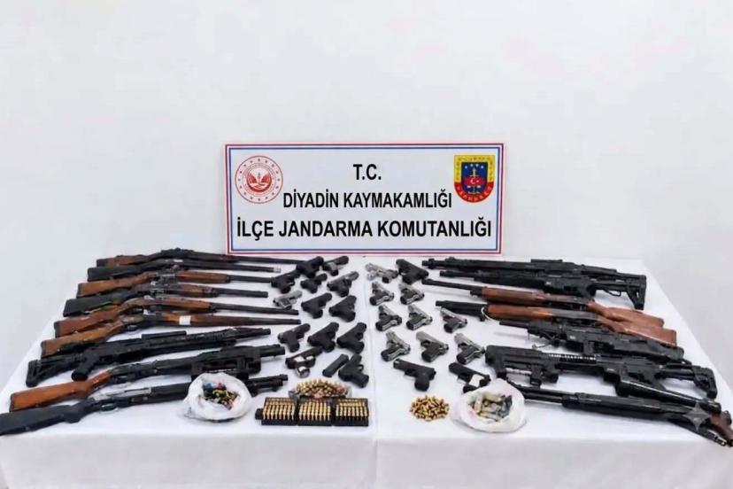 Diyadin’de silah kaçakçılığına büyük darbe: 28 adrese eş zamanlı operasyon