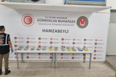 Edirne'de iki gümrük kapısında 174 kilogram uyuşturucu ele geçirildi