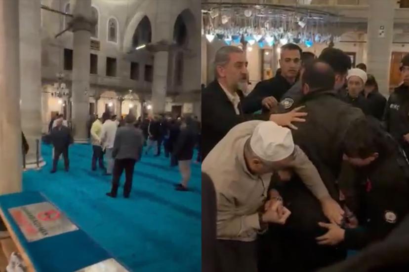 Eyüpsultan Camii'nde silahlı kavga
