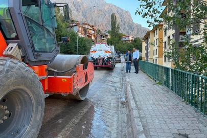 Kemaliye’de doğalgaz çalışmaları sürüyor