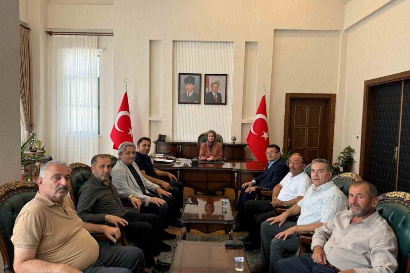 Kuluncak Belediye Başkanı Cengiz’den Kaymakam Bayguş’a ziyaret