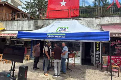 Ordu’da 153 Çözüm Merkezi Çamaş’ta vatandaşlarla buluştu