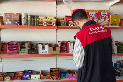 Palu’da marketlere gıda denetimi